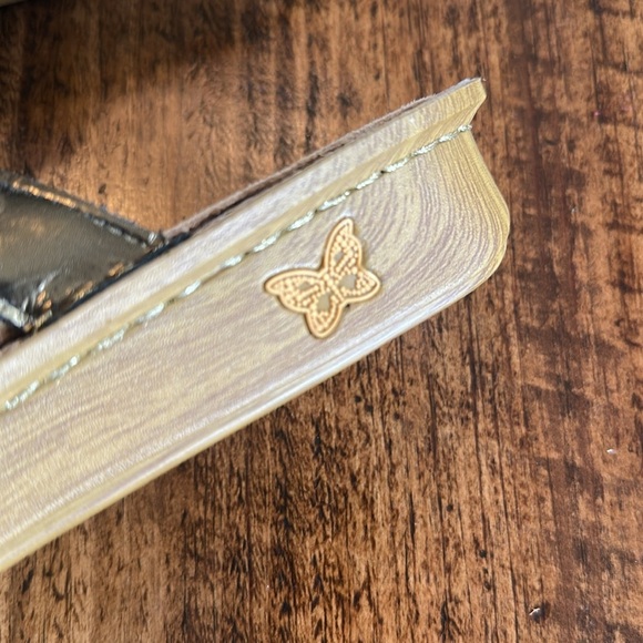 Alegria | “Venice Gold Your Own Way” Casual Slip On Leather Wedge Sandals, Sz38 - Picture 7 of 8